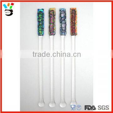 Glass Swizzle Sticks Cocktail Stirrers Mixed Drink Stir Sticks Handmade Fused Glass