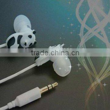 cute animal earphone(panda H26) suitable for kids and fashion market