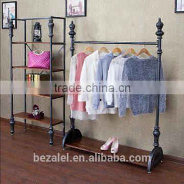 Free Standing Metal Cloth Display Racks and Stands for Garment Shop