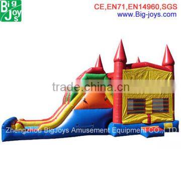 Inflatable Bouncy Castle With Water Slide, Inflatable Bouncer Castle Slide, Inflatable Air Castle Slide