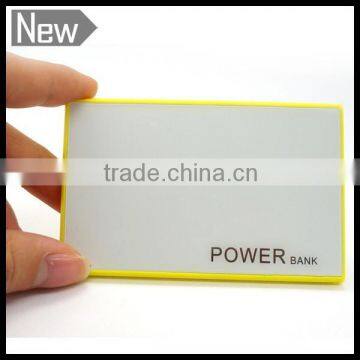 External Battery OEM Logo 2200mAh Slimness Name Card Power Bank Battery