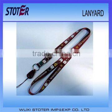 Popular exhibition customized logo lanyards st7038