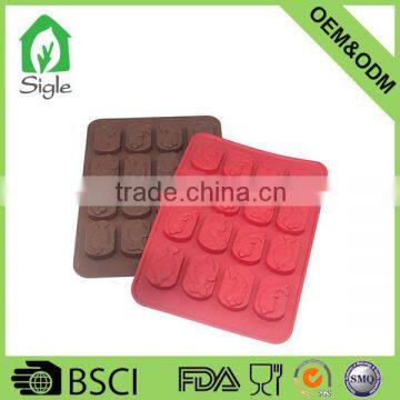 Cool Silicone 16 Cups Fish Shaped Chocolate Mould Ice Cube Tray photo-2