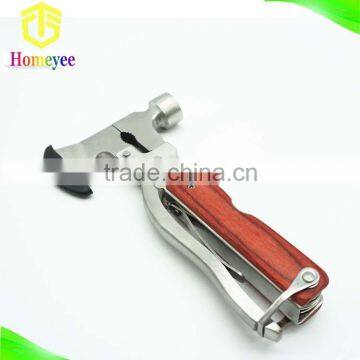 Wood Handle Multi purpose hand tool with hammer