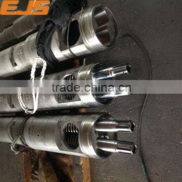 HDPE PVC PP PE Nitrided or Bimetallic Twin Rotating Screws Barrels photo-1