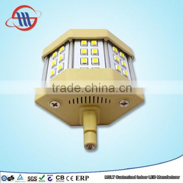 China LED bulb R7S LED ceramic flood light 78mm 2835 SMD 5W linear dimmable replace J78 halogen Lamp