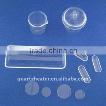 High purity Clear fused Round infrared quartz glass plate