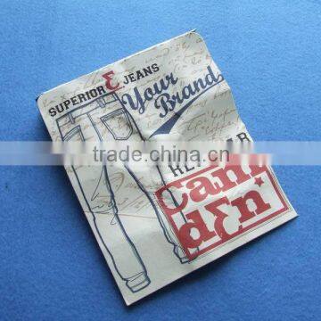 regular jeans leather patch