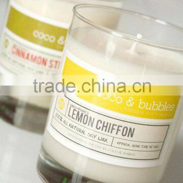 Smokeless Favorable Scented Candle in Clear Glass