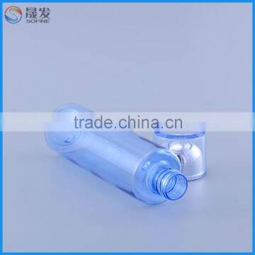 Empty Cosmetic Plastic Toner Bottle Unique Containers 200ML With Clear Plastic Crimp Neck Sprayer photo-3