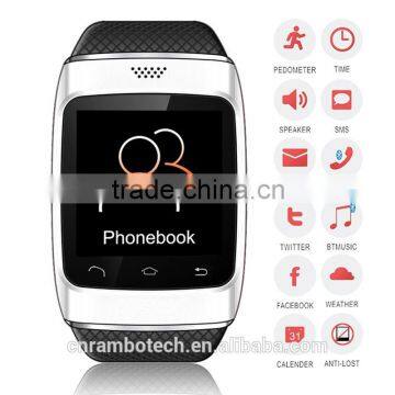 New bluetooth watch mp3 player wireless smart phone top sale