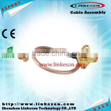 Manufacture MCX male to SMA female flange for RG316 coaxial cable