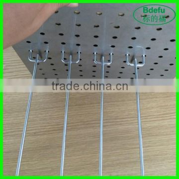 Guangzhou shopfitting equipment pegboard metal hook display stands, hanger display metal hook