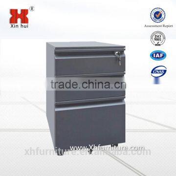 Black 3 Drawer Move Metal Cabinet