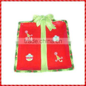 Ceramic christmas present box for Chrismas Decoration