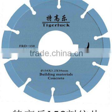 Brazed dimamond saw blades Brazed welding wet cutting concrete surface such as airport road and highway