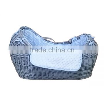 Silver Pod Moses Basket with dressings