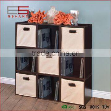 New Arrival Foldable Fabric Toy Storage Cube Basket Bin, Beige