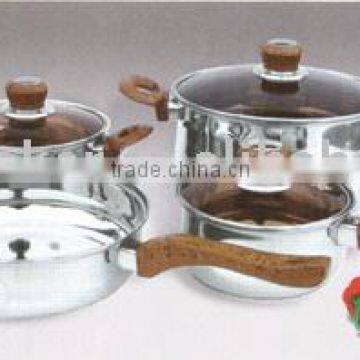 7pcs stainless steel cookware set