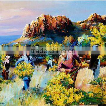 Canvas painting texture paint landscape painting