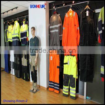 EN20471 50%cot50%polyester CVC Knitted Fabric in High Visibility Yellow 165gsm photo-5