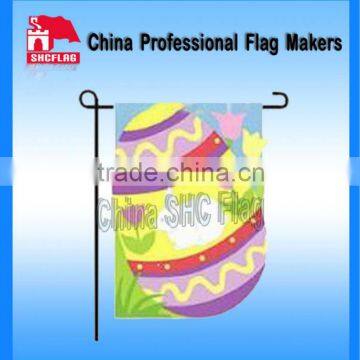 wholesale custom garden flags with metal stand