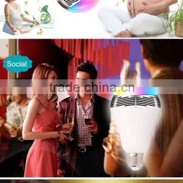Novelty home led light bulb 5w wireless bluetooth music color e27 led light bluetooth led bulb
