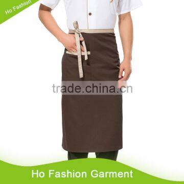 Wholesale durable fashion pattern professional cotton short waist apron