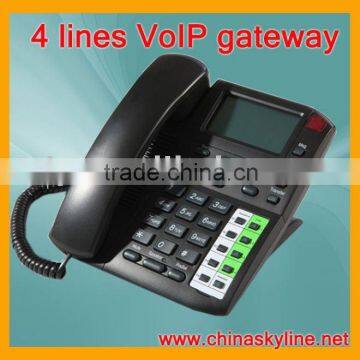 4 lines VoIP Phone,support H.323 and SIP,dect cordless phone