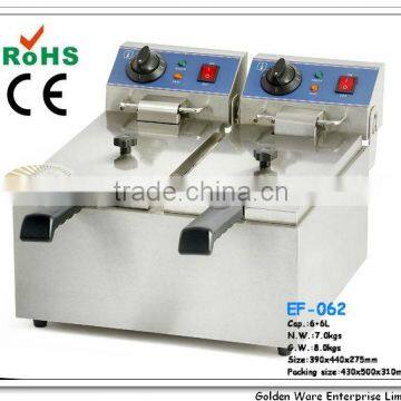 6+6L Electric Double Deep Fryer