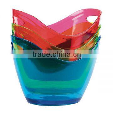 3.5L Mini Plastic acrylic ice bucket for beer promotion, champagne wine ice bucket for party