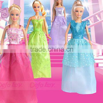 Plastic Vinyl Kids Dolls Fashion Royalty Dolls With AZO FREE Dresses Accessories