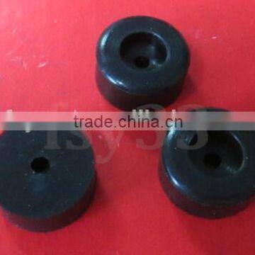 custom made cylindrical screw on rubber bumper feet