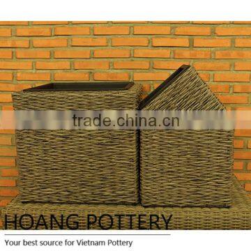 Beautifull Wicker Weave Durable Planters / Pot photo-2