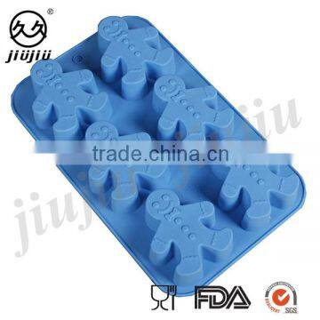 Christams Snowman Shape Silicone Ice Cube Tray/baking Mold