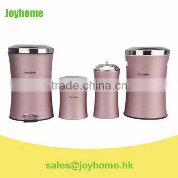 high quality stainless steel purple kitchen canister