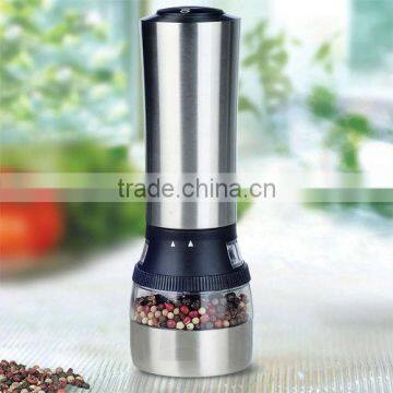 Stainless Steel 2 in 1 Electrical Pepper Mill