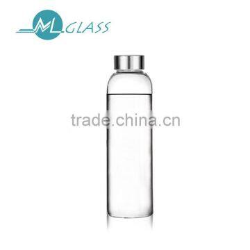 wholesale unbreakable 500ml borosilicate glass disposable water bottlesN6274