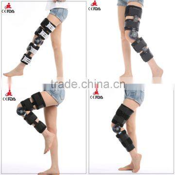 FDA CE approved Orthopedic Hinged Knee support ROM knee brace for injured knee and ligament