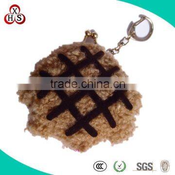 2015 hot sale high quality OEM custom plush purse hanging key chain