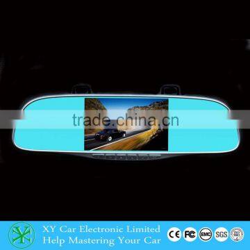 2015 Hottest HD 1080P Car Dvr Dash Camera Rearview Mirror 4.3" LCD Display Blue Mirror 12MP Lens G-Sensor XY-G65D photo-6