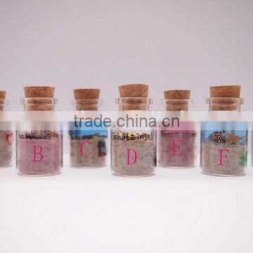 Christmas wine glass/ceramic bottle with cork , penicillin wishing bottle charms, custom floating mini bottle wholesale