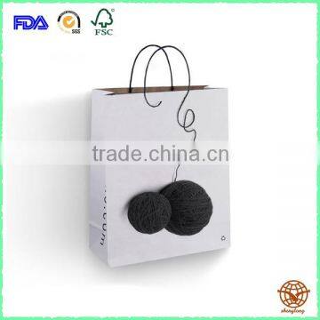 Factory Direct Sale Kraft paper gift bag, Recycle paper Bag