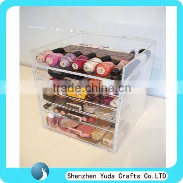 Countertop acrylic makeup organizer box acrylic cosmetic storage