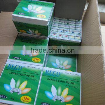 Candle Color Bulb/C35 Color Bulb/Color Light Bulb 15W