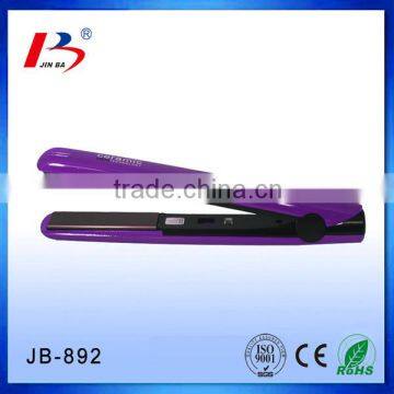 Professional ceramic hair straightener and LCD temperature display