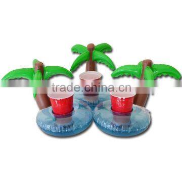 advertising promotional Inflatable drink tray pvc palm tree inflatable cup holder