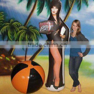 pvc bopbag /inflatable promotional toys / Elvira-coors light halloween Disply