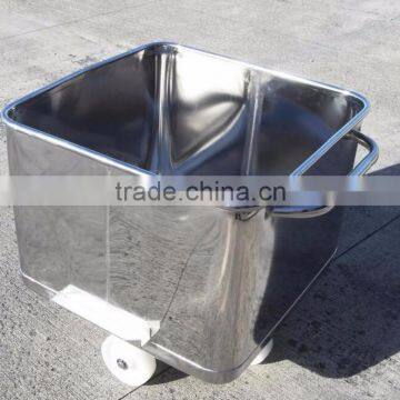 Stainless Steel 200L Square Market Meat Trolley photo-6