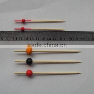 Bamboo skewer with color ball